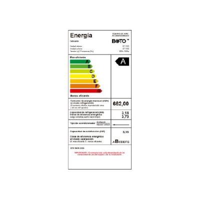 Aire Acondicionado BOTO BT-18G Split 18000 BTU/h (Serie G - ON/OFF) - Imagen 4