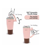 BOTO Gyro BG32-SP, 950 ml / 32 oz, Silver Pink; vista y detalles oficiales 4.