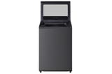Lavadora LG WT19PBTX6 de 19 kg Negro Platina, vista frontal con tapa abierta