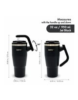 BOTO Gyro BG32-JB, 950 ml / 32 oz, Jet Black; vista y detalles oficiales 7.
