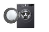 Lavadora secadora LG WD9MVC4S6, vista frontal con puerta abierta