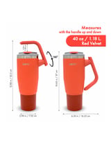 BOTO Gyro BG40-RV, 1,18 L / 40 oz, Red Velvet; vista y detalles oficiales 7.