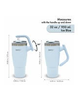 BOTO Gyro BG32-IB, 950 ml / 32 oz, Ice Blue; vista y detalles oficiales 7.
