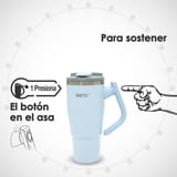 BOTO Gyro BG32-IB, 950 ml / 32 oz, Ice Blue; detalle del asa giratoria en español 16.