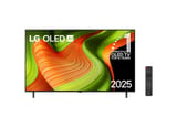 Televisor LG OLED B5 OLED65B5PSA de 65 pulgadas, vista frontal con control remoto