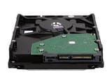 Disco Seagate SkyHawk, detalle de conexiones SATA de datos y alimentación.
