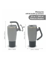 BOTO Gyro BG32-PS, 950 ml / 32 oz, Platinum Shadow; vista y detalles oficiales 6.
