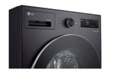 Lavadora secadora LG WD20EGNTSPG: detalle superior del panel