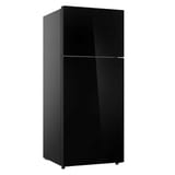 Refrigerador Daewoo DWFR-453B de 453 L negro espejado, vista exterior