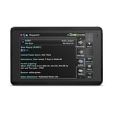 Garmin aera 660 en horizontal con página de información de aeropuerto
