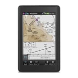 Garmin aera 660 en vertical mostrando información cartográfica de un aeropuerto