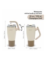BOTO Gyro BG32-CG, 950 ml / 32 oz, Champagne Gold; vista y detalles oficiales 7.