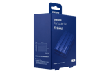 Samsung T7 Shield 2TB azul MU-PE2T0R/AM: vistas del SSD, empaque y accesorios