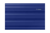 Samsung T7 Shield 2TB azul MU-PE2T0R/AM: vistas del SSD, empaque y accesorios