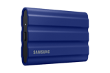 Samsung T7 Shield 2TB azul MU-PE2T0R/AM: vistas del SSD, empaque y accesorios
