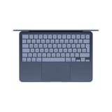 MacBook Neo MHFF4E/A Índigo: Vista superior del teclado español y trackpad