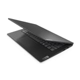 Lenovo V14 G5 IRL 83HDA06BUS negro, vista semiabierta