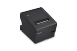 Epson TM-T88VII negra, perspectiva frontal derecha