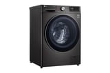 LG WD14BVC2S6C Black Steel: perspectiva frontal izquierda
