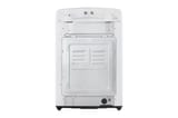 Lavadora LG WT18WVTB blanca de 18 kg, vista posterior