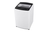 Lavadora LG WT18WVTB blanca de 18 kg, vista lateral