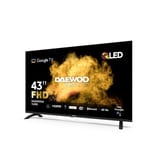 Televisor Daewoo DW-43G5NFHD de 43 pulgadas, vista en perspectiva