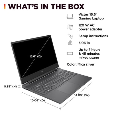 HP Victus 15-fb3093dx, vista 9