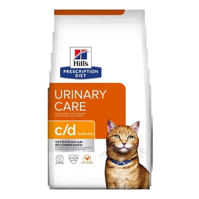 Hill's Prescription Diet c/d Urinary Care, alimento para gatos, 1,8 kg