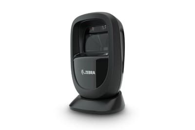 Zebra DS9308: vista frontal izquierda oficial en color negro; imagen referencial del modelo, confirmar color y accesorios disponibles.