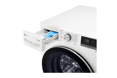 Lavadora secadora LG WD14WVC4S6 de 14/8 kg en blanco, imagen oficial LG 05