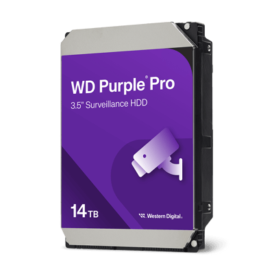 Imagen oficial ilustrativa del disco duro WD Purple Pro de 14 TB