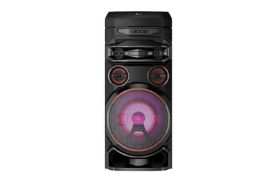 Torre LG XBOOM RNC7, vista frontal; imagen oficial del fabricante