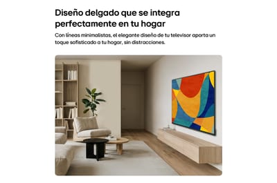 Imagen ambientada oblicua de la serie LG NU80 en sala luminosa.