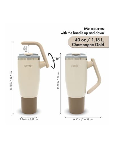 BOTO Gyro BG40-CG, 1,18 L / 40 oz, Champagne Gold; vista y detalles oficiales 7.