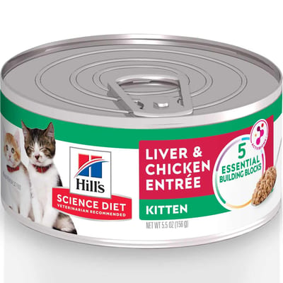 Hill's Science Diet Kitten, alimento húmedo para gatitos, 156 g