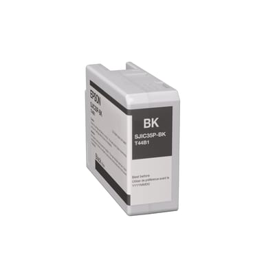 Cartucho Epson SJIC35P-BK negro Gloss para ColorWorks C6000/C6500, vista del consumible