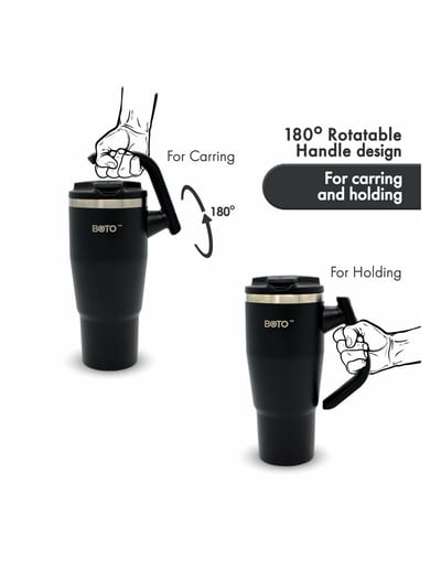 BOTO Gyro BG32-JB, 950 ml / 32 oz, Jet Black; vista y detalles oficiales 5.