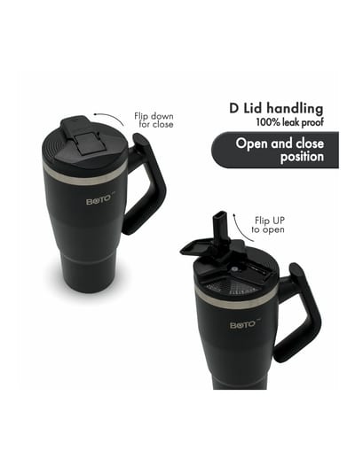BOTO Gyro BG32-JB, 950 ml / 32 oz, Jet Black; vista y detalles oficiales 6.