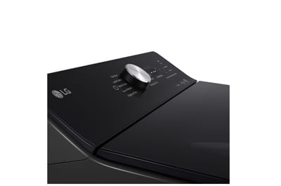 Lavadora LG WT15OBTX6: Detalle del panel de control y tapa