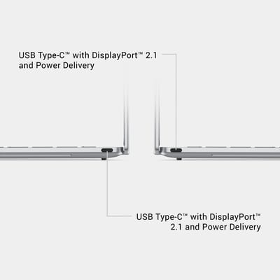 Dell XPS 13 DX13260 táctil, Core 5 320, 8GB RAM, 512GB SSD, Sky, diagrama de puertos USB-C