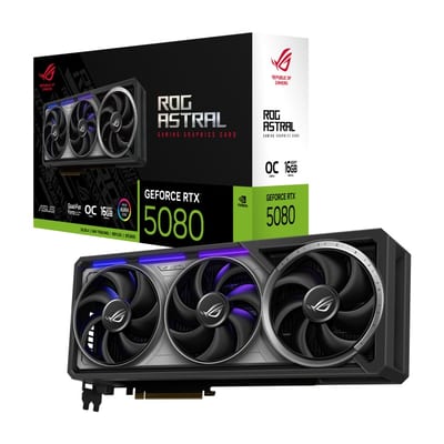 ASUS ROG-ASTRAL-RTX5080-O16G-GAMING: tarjeta y empaque (16)