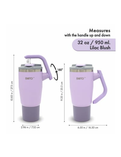 BOTO Gyro BG32-LB, 950 ml / 32 oz, Lilac Blush; vista y detalles oficiales 6.