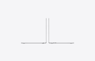 Apple MacBook Air 13 pulgadas M5 Silver (plata): vistas laterales izquierda y derecha, con puertos