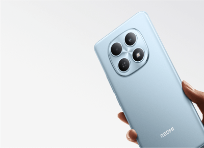 Xiaomi Redmi Note 15 4G azul, vistas posteriores referenciales del modelo