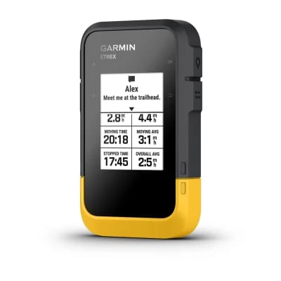 Garmin eTrex SE, vista frontal con navegación