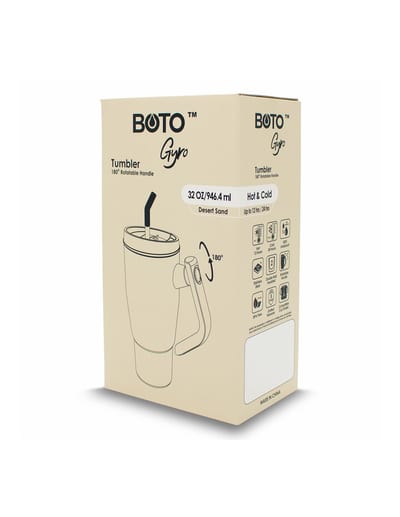 BOTO Gyro BG32-DS, 950 ml / 32 oz, Desert Sand; vista y detalles oficiales 11.