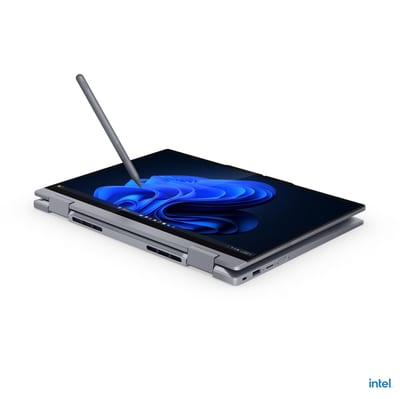 Lenovo ThinkBook 14 2-in-1 G5 IAU, modo tablet horizontal con lápiz