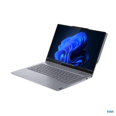 Lenovo ThinkBook 14 2-in-1 G5 IAU, vista lateral en ángulo