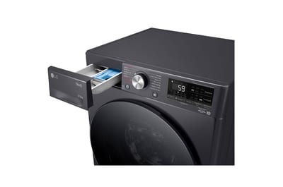 Lavadora secadora LG WD9MVC4S6, detalle del dispensador