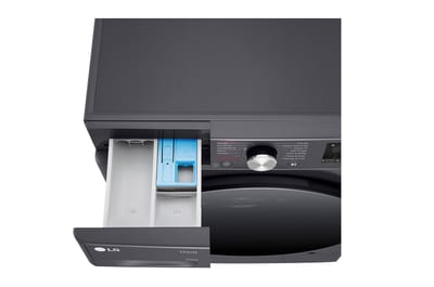 Lavadora secadora LG WD9MVC4S6, detalle del dispensador